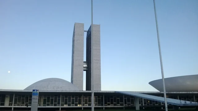 Congresso Nacional e Palácio do Planalto, em Brasília